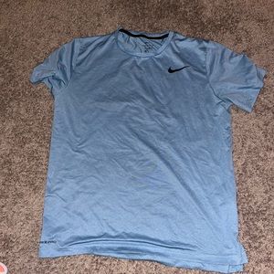 NIKE blue dri-fit t shirt